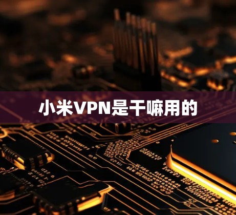小米VPN是干嘛用的