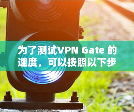 为了测试VPN Gate 的速度，可以按照以下步骤进行