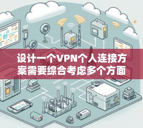 设计一个VPN个人连接方案需要综合考虑多个方面，以确保用户的安全性、隐私性和数据保护。以下是一步步的方案设计过程