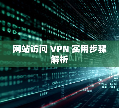网站访问 VPN 实用步骤解析