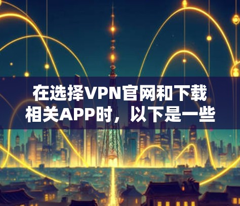 在选择VPN官网和下载相关APP时，以下是一些关键点和步骤，帮助你确保下载的安全性和有效性
