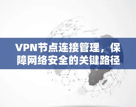 VPN节点连接管理,保障网络安全的关键路径 VPN节点连接管理,保障网络安全的关键路径